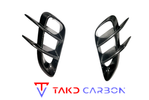 TAKD-Grille d'entrée d'air latérale en carbone direct d'usine, ailerons arrière universels, nouvelle condition, Offre Spéciale pour Porsche 718 Cayman <span class=keywords><strong>Boxster</strong></span> - Product Image 2