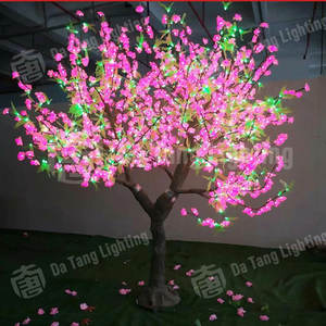 Luces LED IP65 de color blanco cálido con forma de flor de cerezo para árboles de exterior, para espacios comerciales y decoraciones de eventos. - Product Image 2
