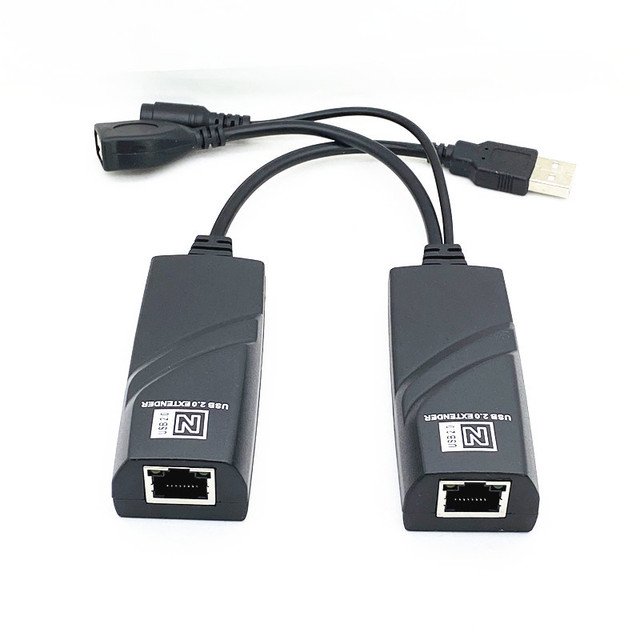 USB 2.0 to RJ45 LAN Extension Adapter USB Extender up to 100 M ABS Material Brand New Audio and Video Accessories