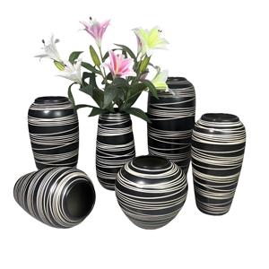 All'ingrosso <span class=keywords><strong>vasi</strong></span> di marmo nero fatti a mano <span class=keywords><strong>vasi</strong></span> di fiori in pietra naturale <span class=keywords><strong>con</strong></span> Design di lusso nordico forma alta per ristoranti - Product Image 6