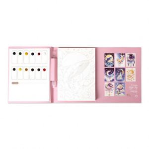 Libro de Dibujo Plegable de Tres Páginas con Notas Adhesivas, para Colorear con Gouache y Acuarela, Portátil, Antiestrés, para Adultos, Impresión Personalizada - Product Image 5