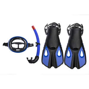 Classic Design Competition Tempered Glasses Retro Round Dive Mask Diving Mask Snorkel Set