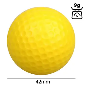 HOW TRUE Custom Logo Driving Range Golf Pu Balls Indoor Outdoor Backyard Training Sports Multicolor 42mm Golf Practice Balls