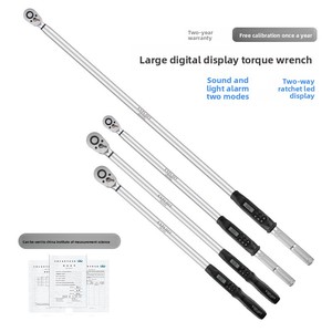Khai thác hoán đổi cho nhau kỹ thuật số mô-men xoắn cờ lê đảo ngược Ratchet đầu Fastener QC có thể điều chỉnh Metric đảo ngược chất lượng hợp kim - Product Image 1