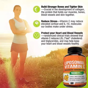 Vitamina C Liposomal 1600mg, Antioxidante de Alta Absorción, Ácido Ascórbico Soluble en Grasa, Suplementos Vitamínicos Antienvejecimiento para Niños - Product Image 4