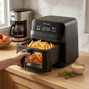 Friggitrice ad Aria Smart da 6,5L con Finestra Visibile e Controllo Digitale, Serbatoio Olio Antiaderente Rimovibile - Elettrodomestico da Cucina Moderno - Offerta Speciale - Product Image 5