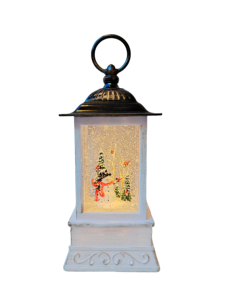 Vintage Style Lantern Christmas Snowfall Ornament Luminous <b>Music</b> <b>Box</b> Desktop Decoration Festival Gift Creative Glass Craft - Product Image 5