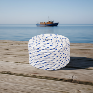 Corde marine en polypropylène blanc 0,31 po x 3937 po – Fourniture essentielle pour l'attelage de bateaux - Product Image 2