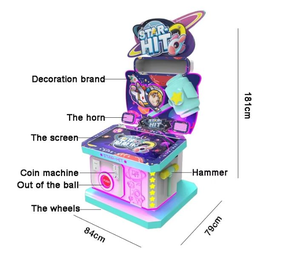 Star Hit Indoor Coin-Operated Hammer Video Game Console English 6+ Years Children's <b>Amusement</b> Park Arcade Game <b>Machine</b> 1 Year - Product Image 6