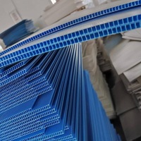 Tablero hueco de PP de 4X8 pies, lámina corrugada de plástico, tablero Coroplast, láminas corrugadas de plástico, lámina de plástico PP