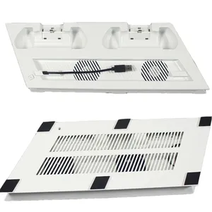 Para Playstation 4 Pro Acessórios Cooler Ventilador de Refrigeração Suporte Vertical Cradle Dual Controllers Carregamento Dock Holder para <span class=keywords><strong>ps4</strong></span> Pro - Product Image 1