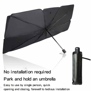 Paraguas de Coche Portátil con Mango de Plástico Manual, Resistente al Agua y a los Tifones, con Pegamento Plateado, Regalo Empresarial, Nuevo 2025 - Product Image 2