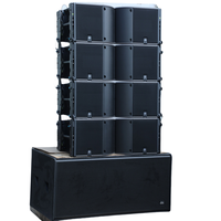DBK K3 LS218 Sistema de PA Profesional Portátil de 2000W Pico con Subwoofers Pasivos Dobles de 18 Pulgadas + Altavoz Line Array de 2 Vías y 12 Pulgadas para Conciertos