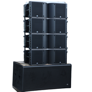 DBK K3 LS218 Subwoofer Passivo Doppio da 18 Pollici + Diffusore Line Array a 2 Vie da 12 Pollici, Sistema PA Professionale Portatile da 2000W di Picco per Concerti - Product Image 5