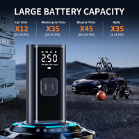 Compresseur d'air portable OEM pour voiture, moto, vélo, gonfleur de pneus numérique avec lumière LED, pompe à pneus de secours pour voiture