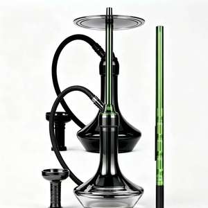 Chicha moderne en verre noir et or, ensemble complet avec tuyau - Product Image 4
