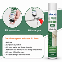 Mousse polyuréthane en spray 750 ml, isolation personnalisée, excellent prix, ignifuge, forte expansion, mousse PU, prix d'usine