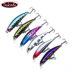 TAKEDO NB156 6厘米 5.4g 硬诱饵小 Minnow 曲柄钓鱼诱饵低音滑车下沉诱惑