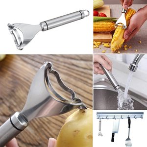 Sgranatore di Mais in Acciaio Inossidabile Argento, Utensile per Sbucciare Mais Bollito, Sgranatore di Mais per Cucina Domestica - Vendita Calda - Product Image 5