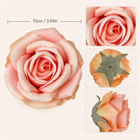 Têtes de roses artificielles, fausses roses pour bouquet de mariage DIY, arrangement floral pour la maison, décoration artisanale, vente en gros
