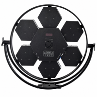 Équipement d'éclairage de scène professionnel avec 7 têtes LED COB RGB 3-en-1 dorées DMX 8CH/28CH 3Pin XLR pour le théâtre