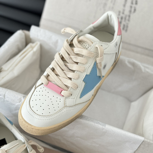 Chaussures Rétro Effet Vieilli pour Femme, Chaussures de Sport Plates en Cuir Effet Vieilli avec Étoiles pour Homme, Semelle Intérieure Rehaussante à Cinq Branches en Forme d'Étoile - Product Image 2