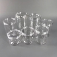 Boîte à gâteaux, biscuits et snacks jetable en plastique PET de 85 mm, fabriquée par injection et soufflage