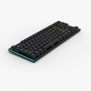 Manufacturer Directly Sale 82 Keys OEM Brand TKL Wireless Mechanical Gaming Keyboard