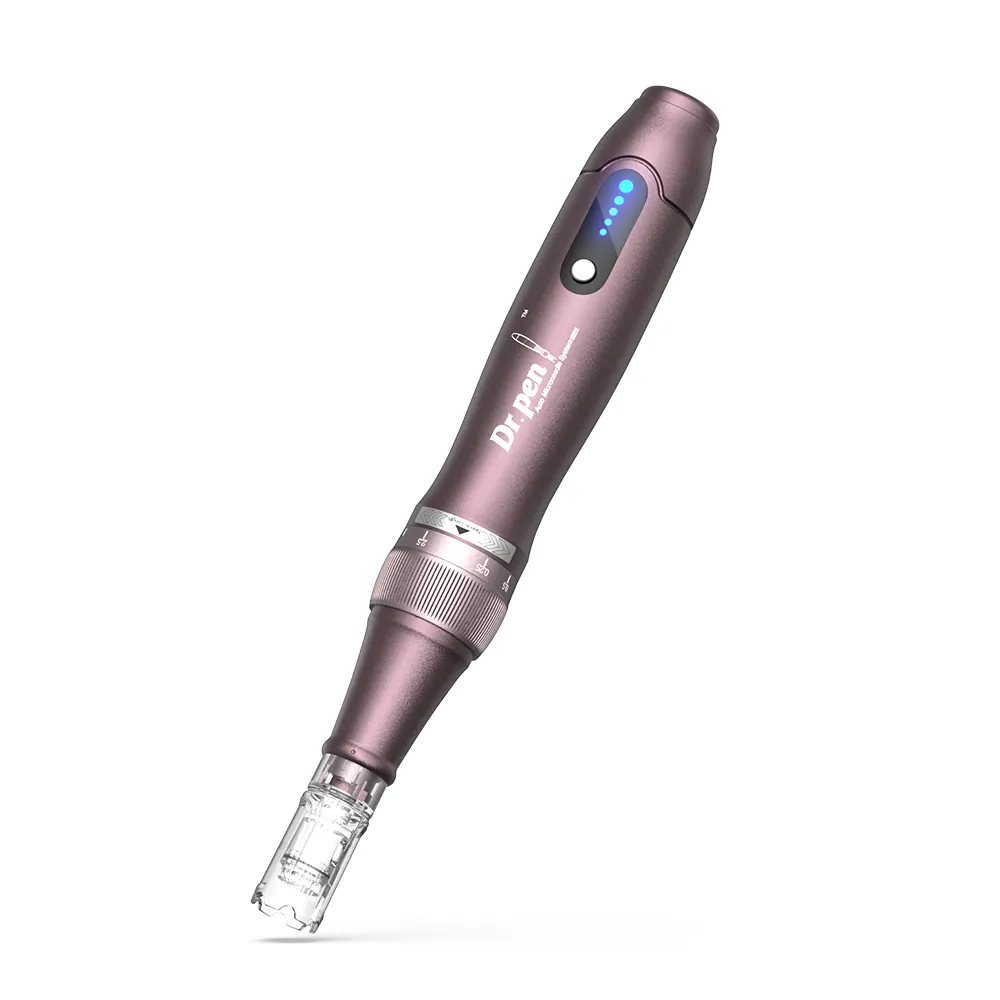 Newest Dr Pen Rechargeable Microneedling Ultima A10 Auto Electric Dermapen with 12 Needle Cartridge for Stretch Marks Removal