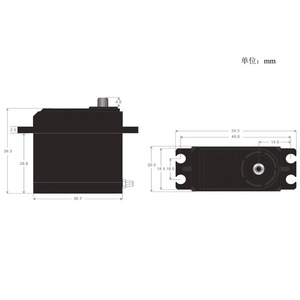 PowerHD 1501MG Analog Servo 17kg Torque <b>Rc</b> Servo For Robot Arm Crawler Car - Product Image 3