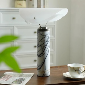 Table Lamp Designer Grade LED Touch Control Rechargeable Marble Base Home Dcor Living Room Bedroom Lighting Fixture - Product Image 1