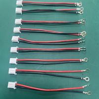 JST XH2.54 Set Kabel Konektor 2.54Mm Pitch 2/3/4/5/6/7/8/10/12/14/20 Pin 26awg 300Mm Kabel Wanita + Soket Sudut Kanan