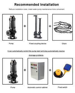 Bomba Sumergible de Aguas Residuales de Alta Resistencia, Alta Presión 50m 15kW, Bomba Industrial para Efluentes con Interruptor de Flotador para Control de Inundaciones en Minería - Product Image 6