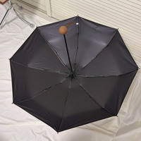 Nouvel Parapluie Manuel à Capsules Thème Café, Compact et Léger, avec Revêtement Noir, Bloque les Rayons UV, Protection Pluie et Soleil Polyvalente