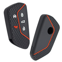 Étui pour clé de voiture Volkswagen Golf 8 2021, housse de protection en Silicone résistante aux rayures RYHX