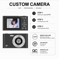 Caméra numérique H15 4K UHD pour adolescents, 48MP, autofocus, zoom 16X, écran IPS 2,4 pouces, enregistreur vidéo pour étudiants, caméscope compact