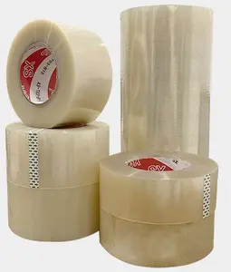 Self Adhesive Tape Custom Bopp Adhesiva Transparent Clear Bopp Packing Tape For Sealing Cartons