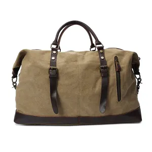 Vintage Homens Viagem Holdall Presentes de Natal Impermeável Lona De Alta Densidade Grande Extra Longo Duffle Tote Bag Bolsa De Ombro