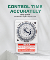Interruptor Temporizador Mecánico Analógico Semanal de 220v, Automático, de 24 Horas, con Batería, Modelo SL189, a Buen Precio