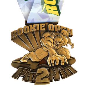 Factory Hot Sale Benutzer definiertes Logo Zink legierung Metall Meisterschaft Sport Gewichtheben Medaille Benutzer definierte Medaillen - Product Image 3