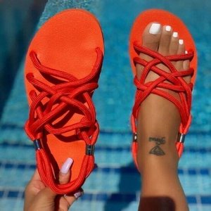<span class=keywords><strong>Sandali</strong></span> piatti <span class=keywords><strong>con</strong></span> Logo personalizzato da donna <span class=keywords><strong>con</strong></span> Design a rete ciabatte da donna scarpe da spiaggia - Product Image 1