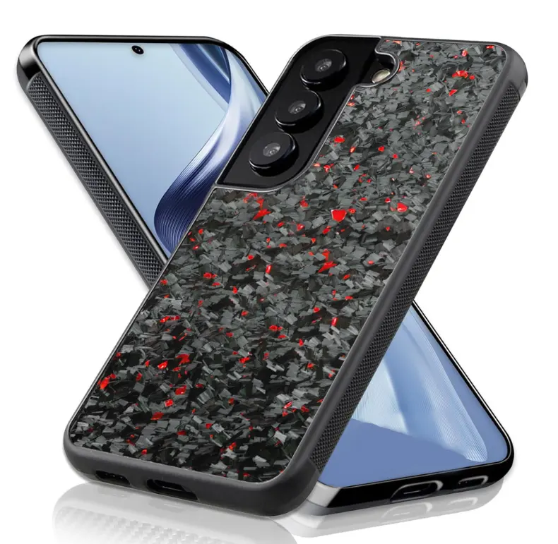 Samsung s24 gerçek karbon fiber koruyucu telefon kılıfı için dövme darbeye dayanıklı cep telefonu kılıfı
