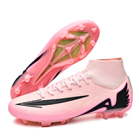 Chaussures de football unisexes Zhen à crampons longs, modèle 308MJ, pour jeunes et enfants, entraînement printemps-été, tige en PU, semelle extérieure en TPU, doublure en mesh
