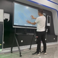 50 55 65 75 86 pouces carte intelligente écran interactif OPS windows android grand écran tactile capacitif affiche dans la salle de réunion