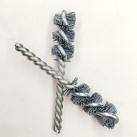 Brosse de nettoyage industrielle en carbure de silicium en spirale, personnalisable OEM pour la finition des surfaces
