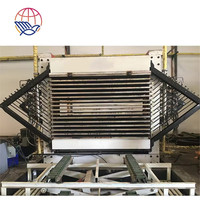 Mesin Pengering Veneer Inti Kayu Lapis Otomatis Tipe Hot Press, Peralatan Pertukangan Kayu Terkontrol PLC, Akurasi Tinggi, Daya 5.5kW, Garansi 2 Tahun