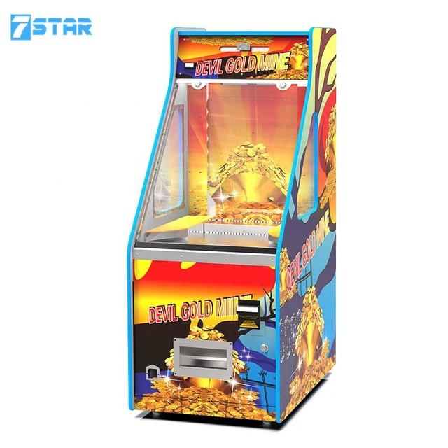 Soure Arcade Machine With Bill Changer Pushing Coins Game Machine With Front Door Open Control Motherboard