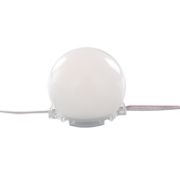 Guirlande lumineuse intelligente SHIJI, boules blanches laiteuses de 50 mm, intérieur/extérieur, RGB, 50 mm, 7 LED, UCS1903, DC24V, pour projets d'éclairage