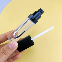 Emballage de brillant à lèvres transparent carré cosmétique personnalisé 5ml 6ml 9ml Tube de brillant à lèvres vide conteneur de rouge à lèvres liquide en plastique de haute qualité
