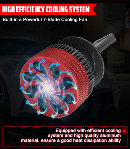 गर्म बिक्री कार सामान K12 78W H1 H4 H7 H11 एलईडी कार हेडलाइट उच्च शक्ति <span class=keywords><strong>156</strong></span> वाट 6500K सभी कार के लिए हेडलाइट बल्ब का नेतृत्व किया - Product Image 5